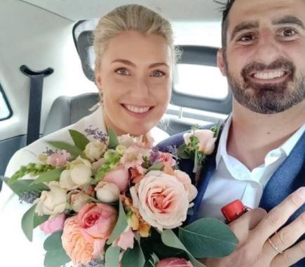 Nick Civetta with his wife.